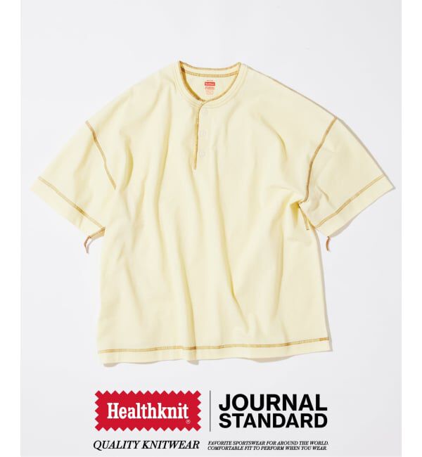 JOURNAL STANDARD「Healthknit / ヘルスニット 別注 ヘンリーネックTシャツ」|Tシャツ・カットソー|