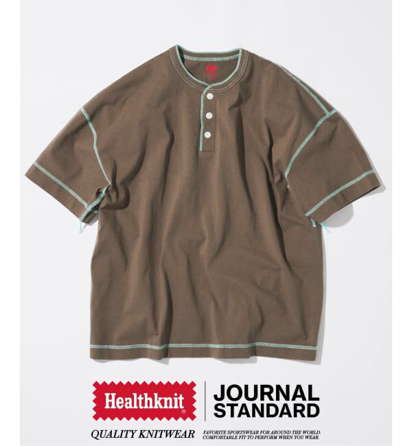 JOURNAL STANDARD「Healthknit / ヘルスニット 別注 ヘンリーネックTシャツ」|Tシャツ・カットソー|
