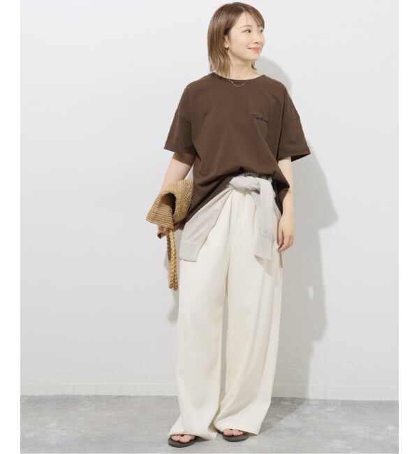 JOURNAL STANDARD relume「《追加3》刺繍ロゴハーフスリーブT」|Tシャツ・カットソー|