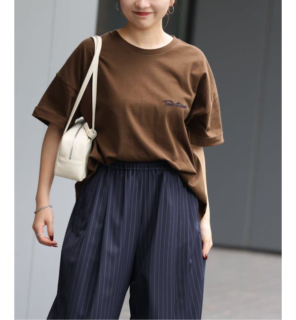JOURNAL STANDARD relume「《追加3》刺繍ロゴハーフスリーブT」|Tシャツ・カットソー|