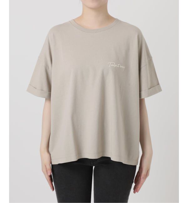 JOURNAL STANDARD relume「《追加3》刺繍ロゴハーフスリーブT」|Tシャツ・カットソー|