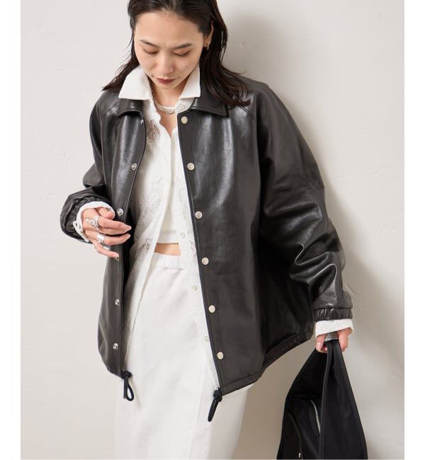 JOURNAL STANDARD「別注【Schott/ショット】for JS ラムレザー コーチジャケット」|ライダースジャケット|
