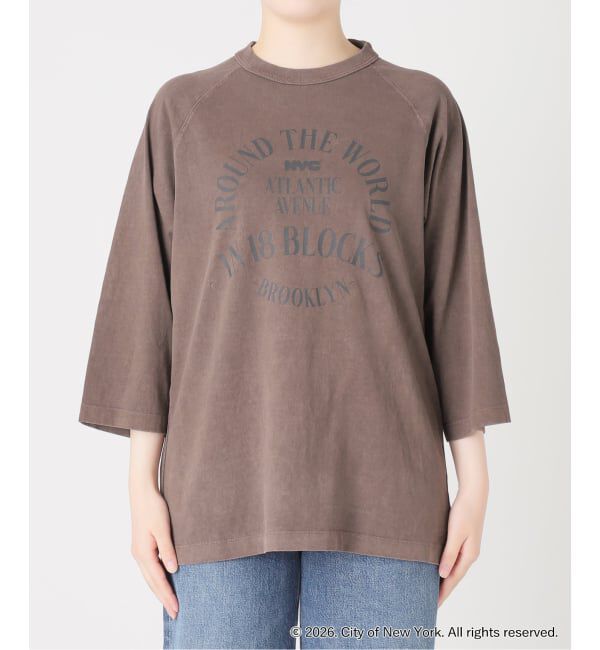 journal standard L'essage「ラグランピグメントTシャツ(NYC)」|Tシャツ・カットソー|