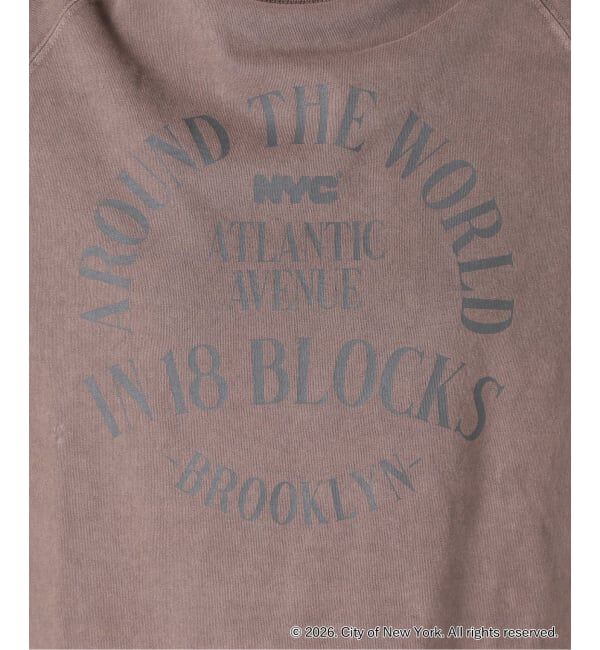 journal standard L'essage「ラグランピグメントTシャツ(NYC)」|Tシャツ・カットソー|