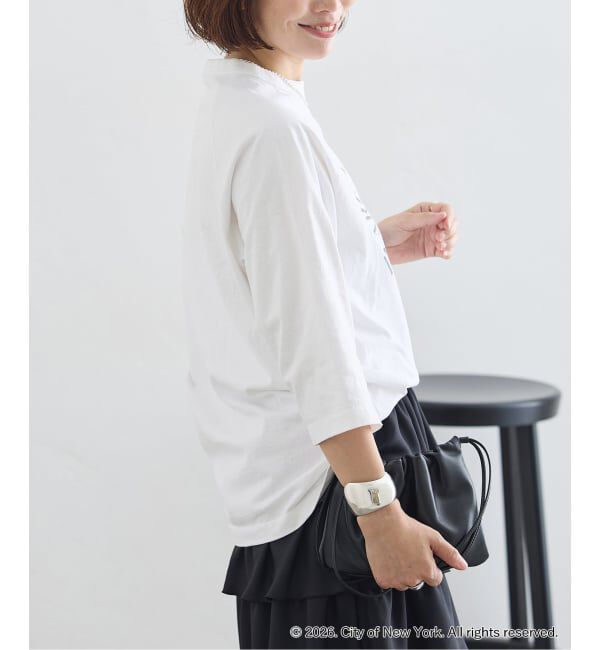 journal standard L'essage「ラグランピグメントTシャツ(NYC)」|Tシャツ・カットソー|