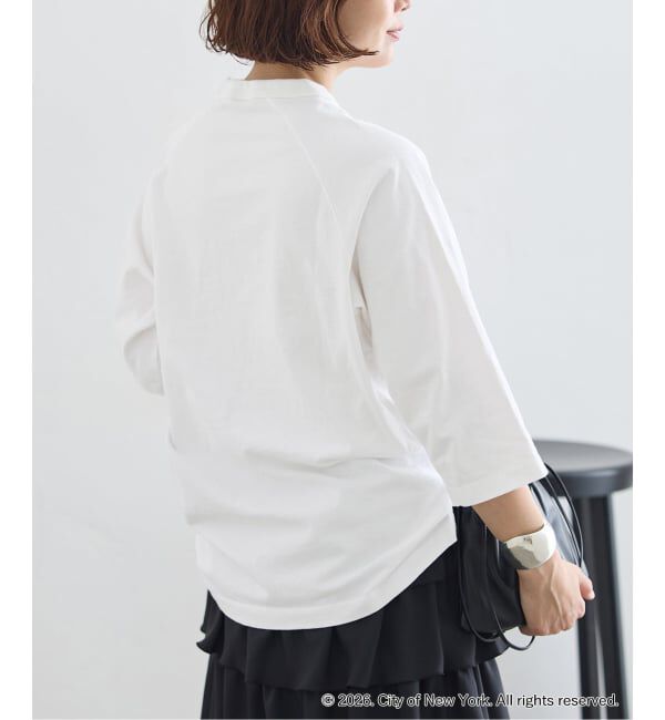 journal standard L'essage「ラグランピグメントTシャツ(NYC)」|Tシャツ・カットソー|
