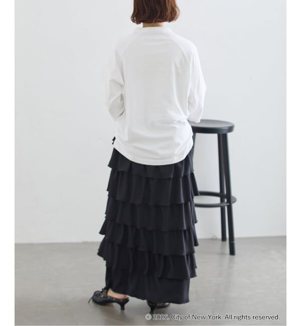 journal standard L'essage「ラグランピグメントTシャツ(NYC)」|Tシャツ・カットソー|
