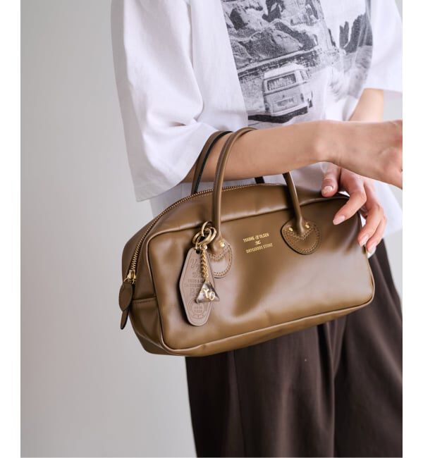FRAMeWORK「≪WEB限定 / 追加≫YOUNGOLSEN 別注 CHARM WIDE BOTTLE BAG」|ショルダー・メッセンジャー|ブラウン