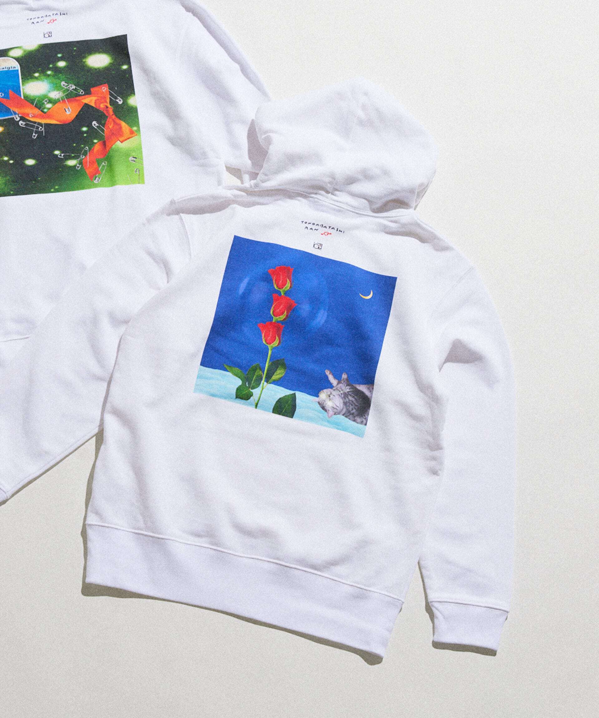 NANO universe「「とんだ林蘭&times;NANO universe」 フードパーカー」|Tシャツ・カットソー|パターン1