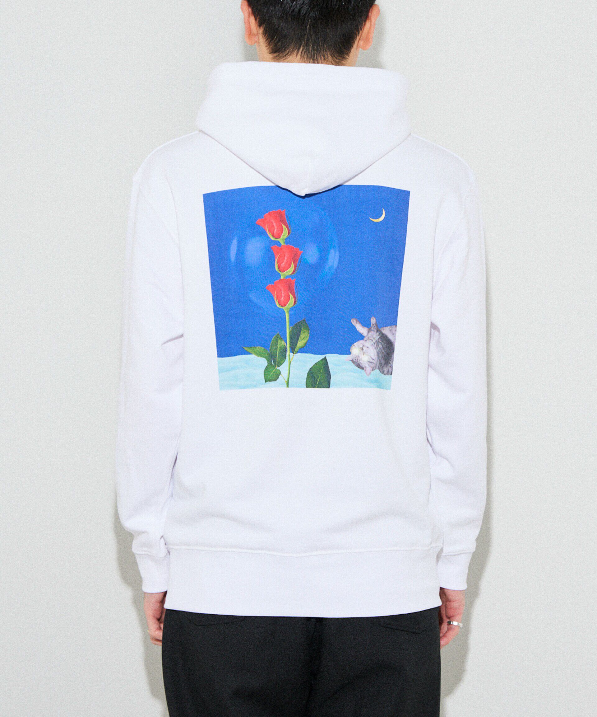NANO universe「「とんだ林蘭&times;NANO universe」 フードパーカー」|Tシャツ・カットソー|