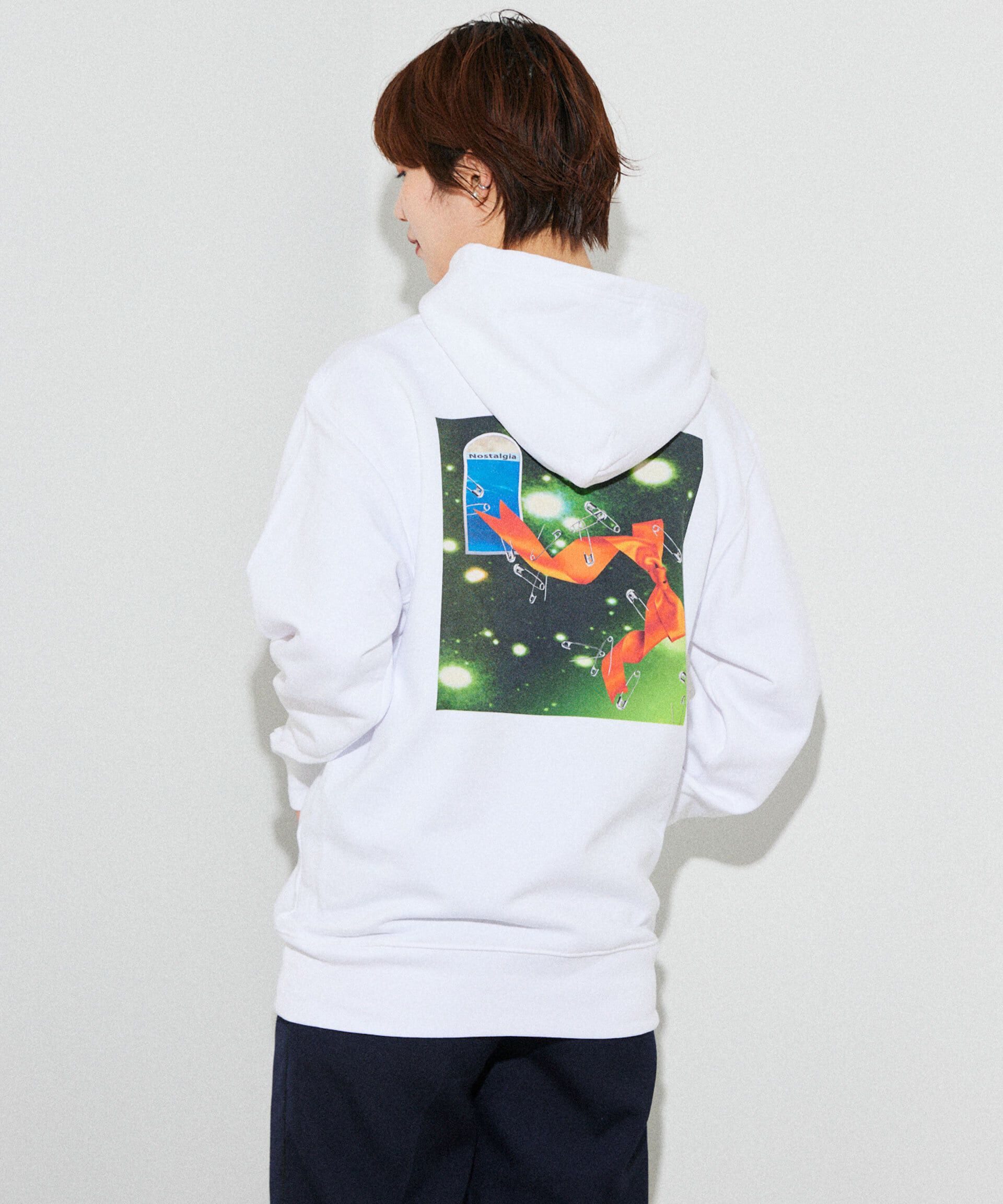NANO universe「「とんだ林蘭&times;NANO universe」 フードパーカー」|Tシャツ・カットソー|