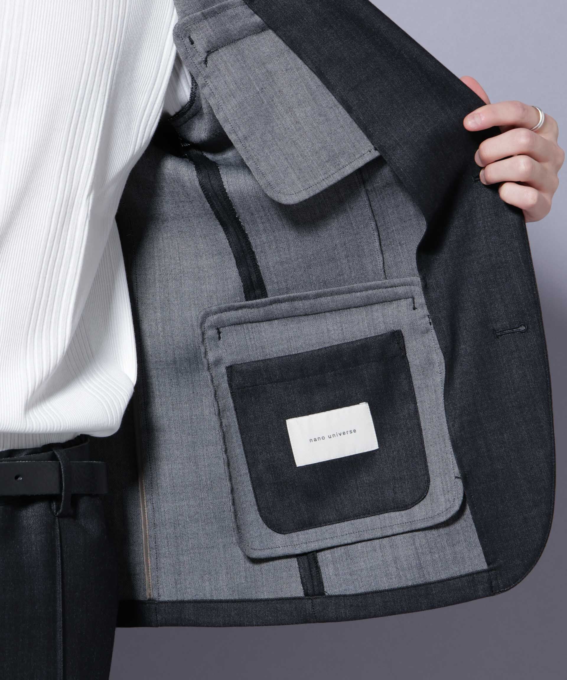 NANO universe「「N JACKET PREMIUM」ウールデニムジャケット/STRETCH(セットアップ可)」|スーツ|