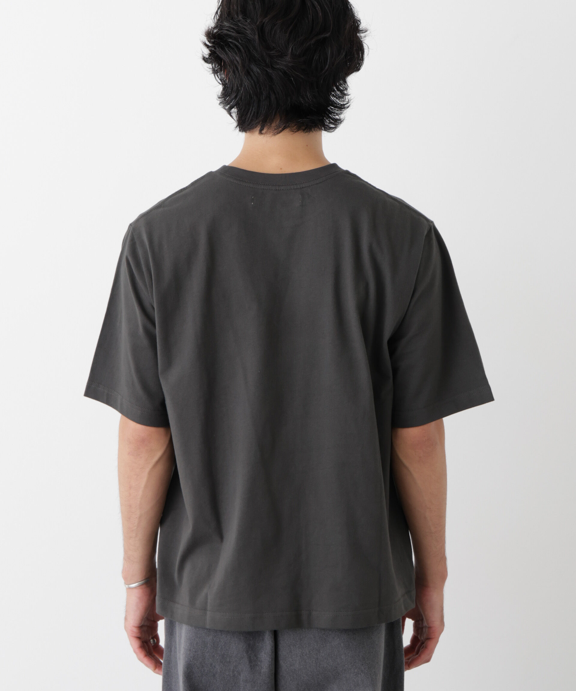 NANO universe「微起毛クロップドTシャツ 半袖」|Tシャツ・カットソー|
