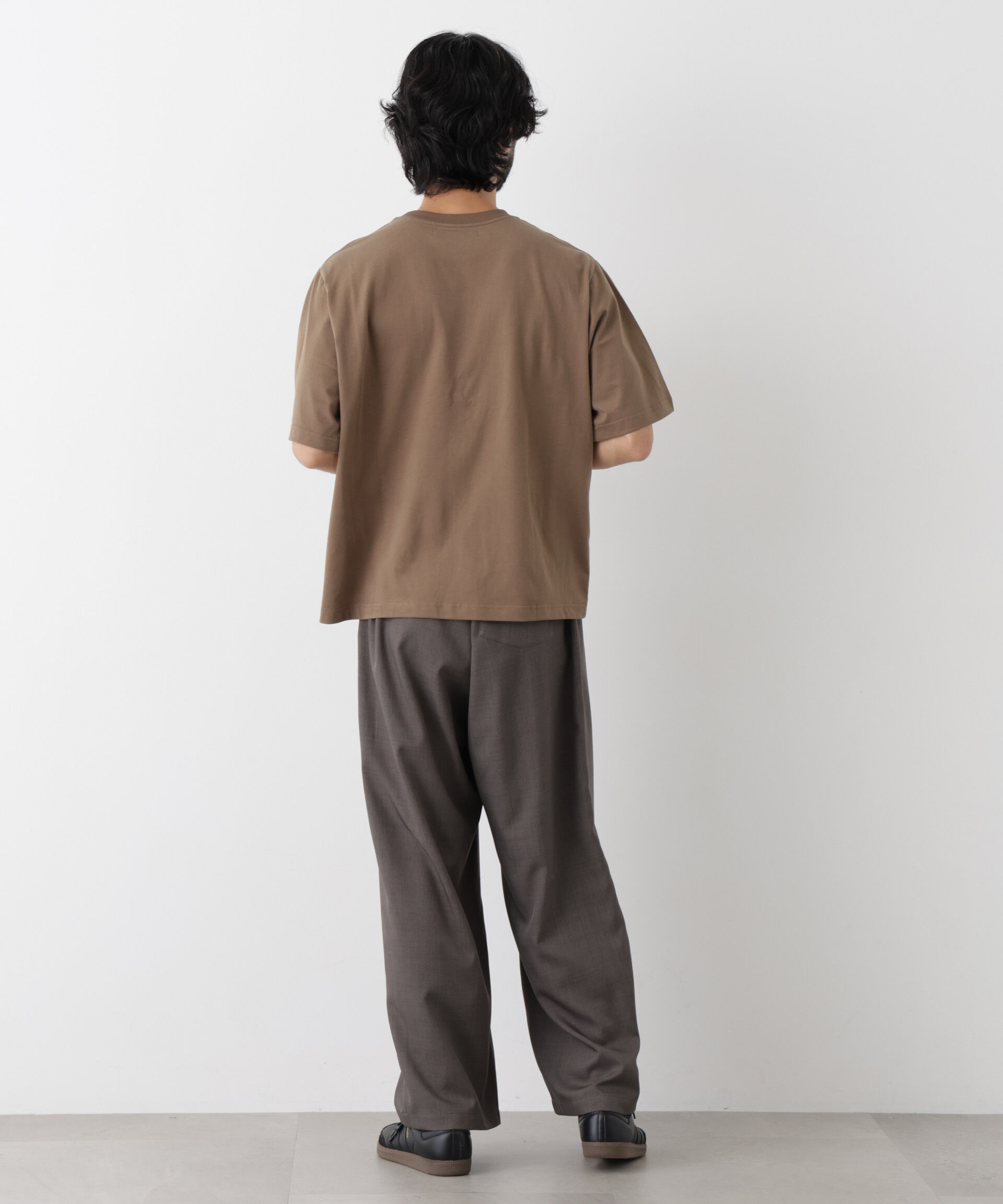 NANO universe「微起毛クロップドTシャツ 半袖」|Tシャツ・カットソー|