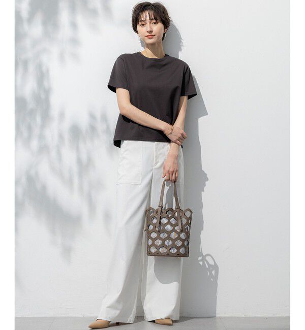 23区「【洗える】ハイエンド クルーネック Tシャツ」|Tシャツ・カットソー|