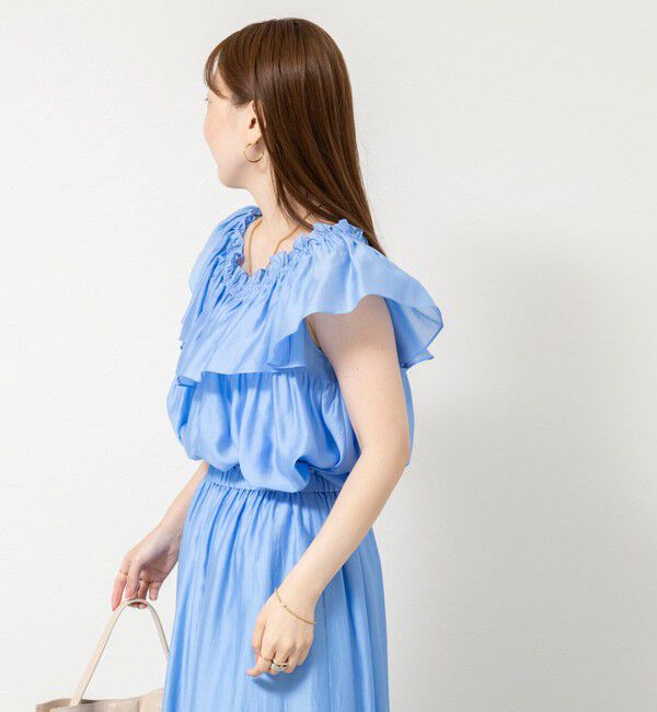 NOLLEY'S sophi「《セットアップ対応》【BECシリーズ】ウォッシャブルシアーローンオフショルブラウス」|シャツ・ブラウス|