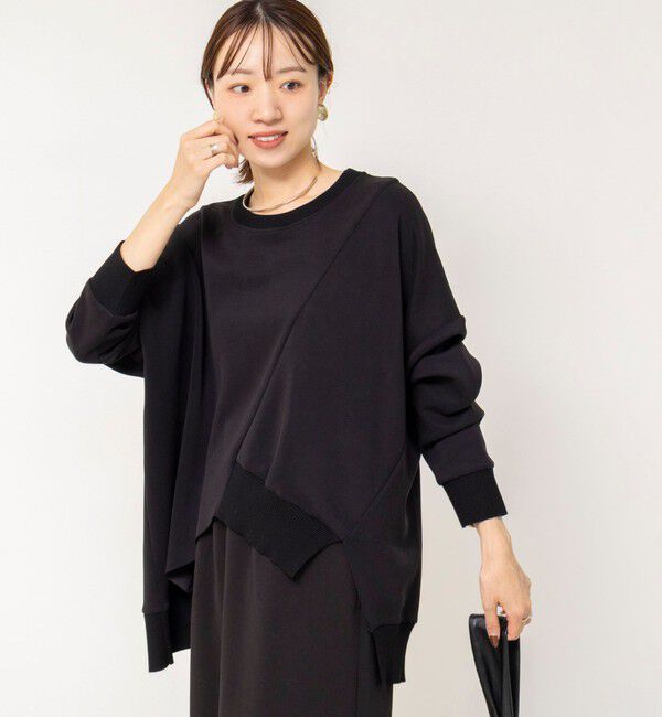 Rie Miller「《セットアップ対応》ウォッシャブルソフトダンボール変形プルオーバ」|Tシャツ・カットソー|