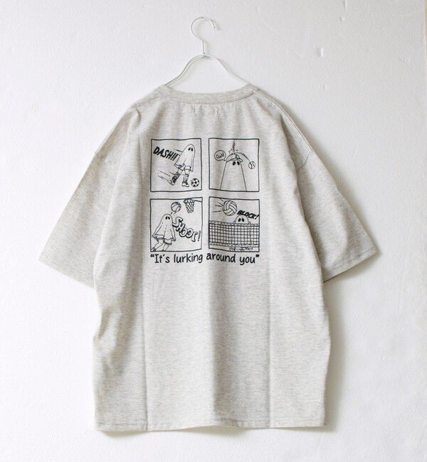 FREDY MAC「【FREDYMAC/フレディマック】度詰め天竺オバケ刺繍TEE」|Tシャツ・カットソー|エクリュ