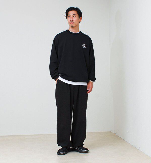 GLOSTER「AirDry クイックドライ 裾ドローコード ロングスリーブTシャツ ロンT」|Tシャツ・カットソー|