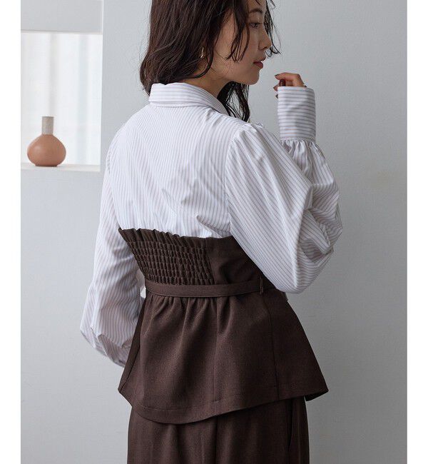 VIS「美easyウーリッシュドッキングシャツ/セットアップ対応」|シャツ・ブラウス|