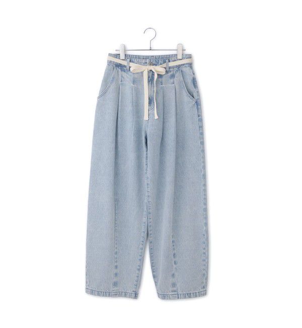 ADAM ET ROPE'「【WEB限定】2タックカーブデニムパンツ」|デニム|