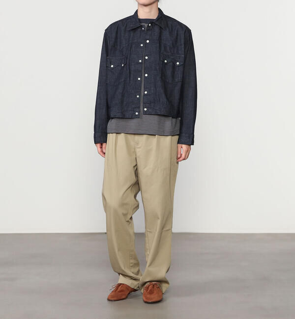  「orSlow | SHORT WESTERN SHIRT JACKET WOMEN」|デニムジャケット|