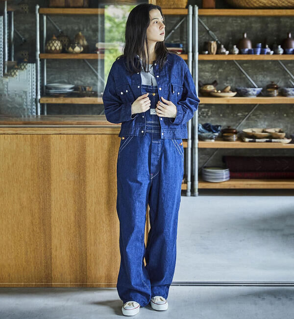  「orSlow | SHORT WESTERN SHIRT JACKET WOMEN」|デニムジャケット|