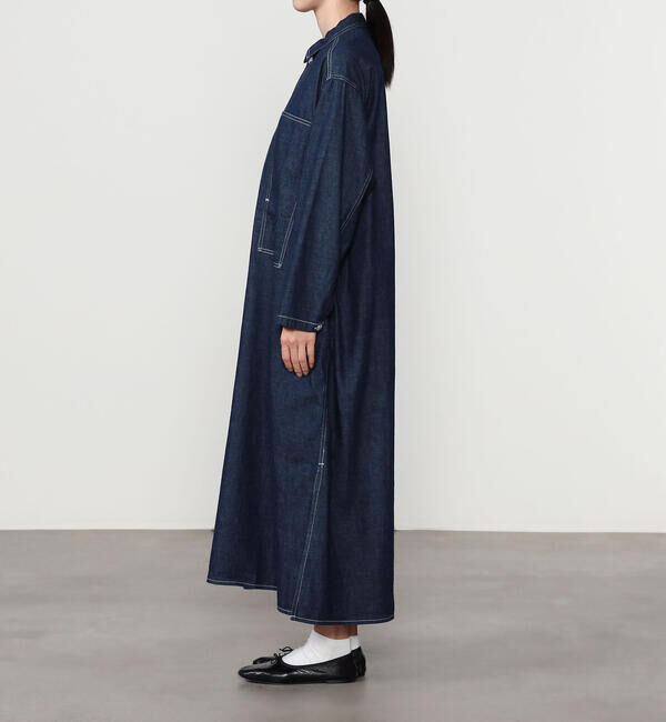  「orSlow | PULLOVER DENIM DRESS WOMEN」|ワンピース|