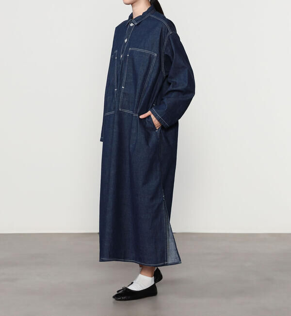  「orSlow | PULLOVER DENIM DRESS WOMEN」|ワンピース|