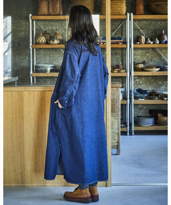 「orSlow | PULLOVER DENIM DRESS WOMEN」|ワンピース|