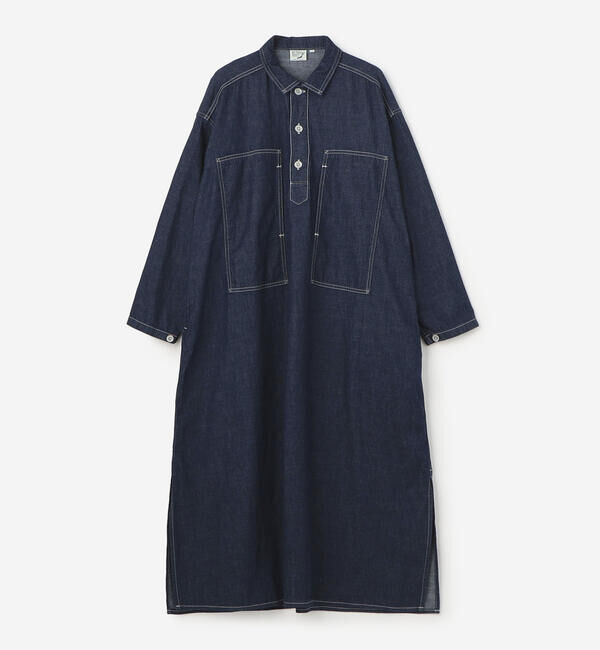  「orSlow | PULLOVER DENIM DRESS WOMEN」|ワンピース|