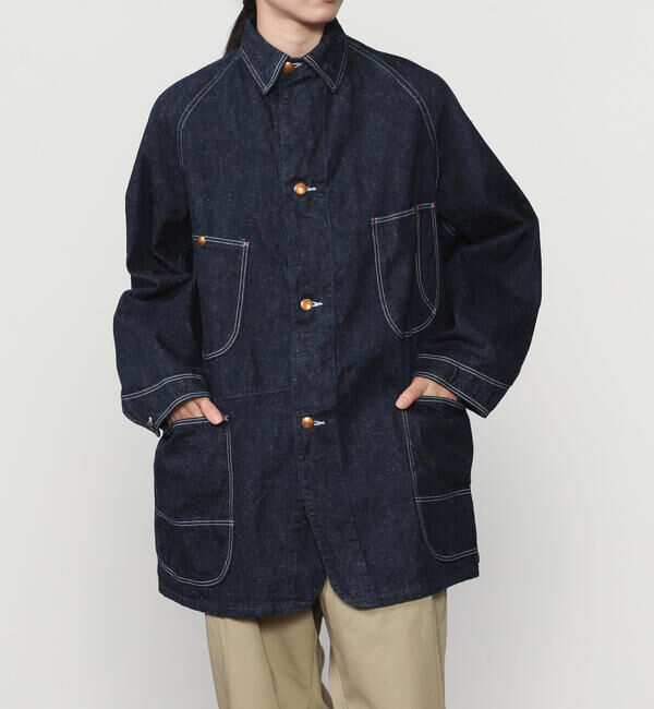  「orSlow | LOOSE FIT DENIM COVERALL WOMEN」|デニムジャケット|