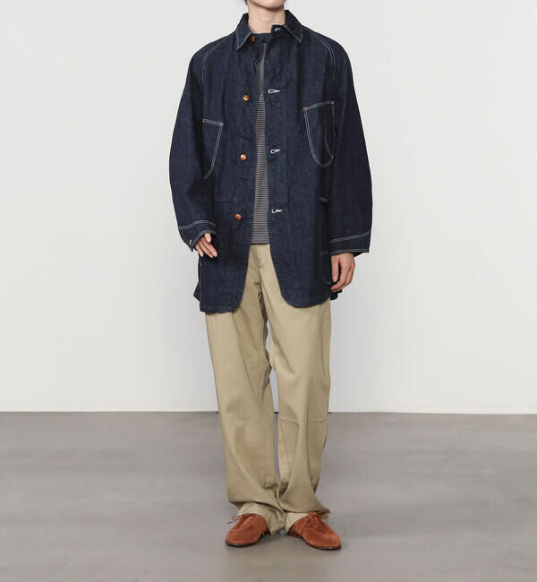  「orSlow | LOOSE FIT DENIM COVERALL WOMEN」|デニムジャケット|