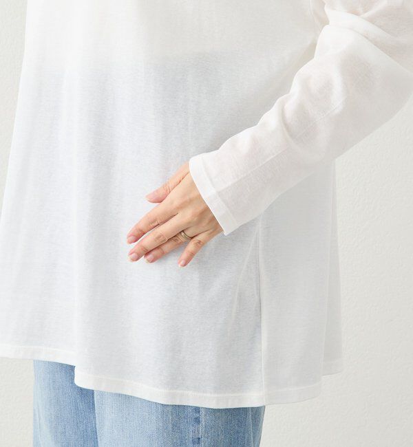  「【接触冷感/吸水速乾】キュプラコットンオーバーサイズTee」|Tシャツ・カットソー|