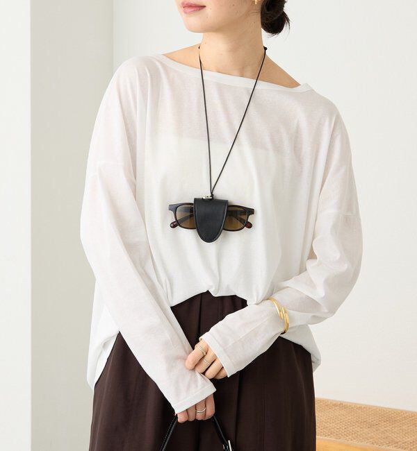  「【接触冷感/吸水速乾】キュプラコットンオーバーサイズTee」|Tシャツ・カットソー|