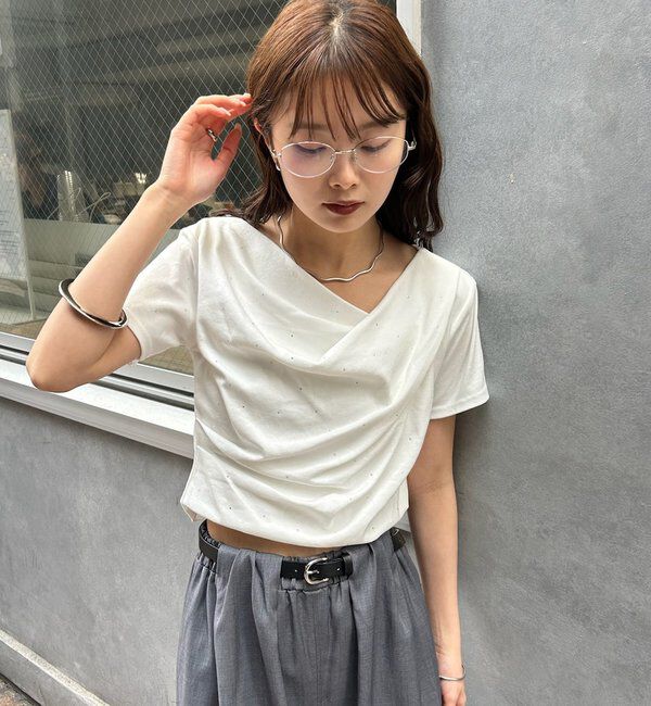  「26SSオフショルTシャツ」|Tシャツ・カットソー|