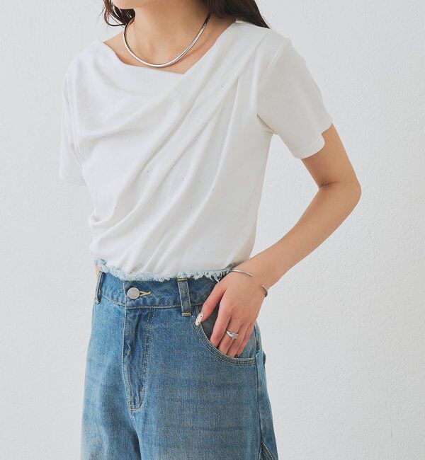  「26SSオフショルTシャツ」|Tシャツ・カットソー|