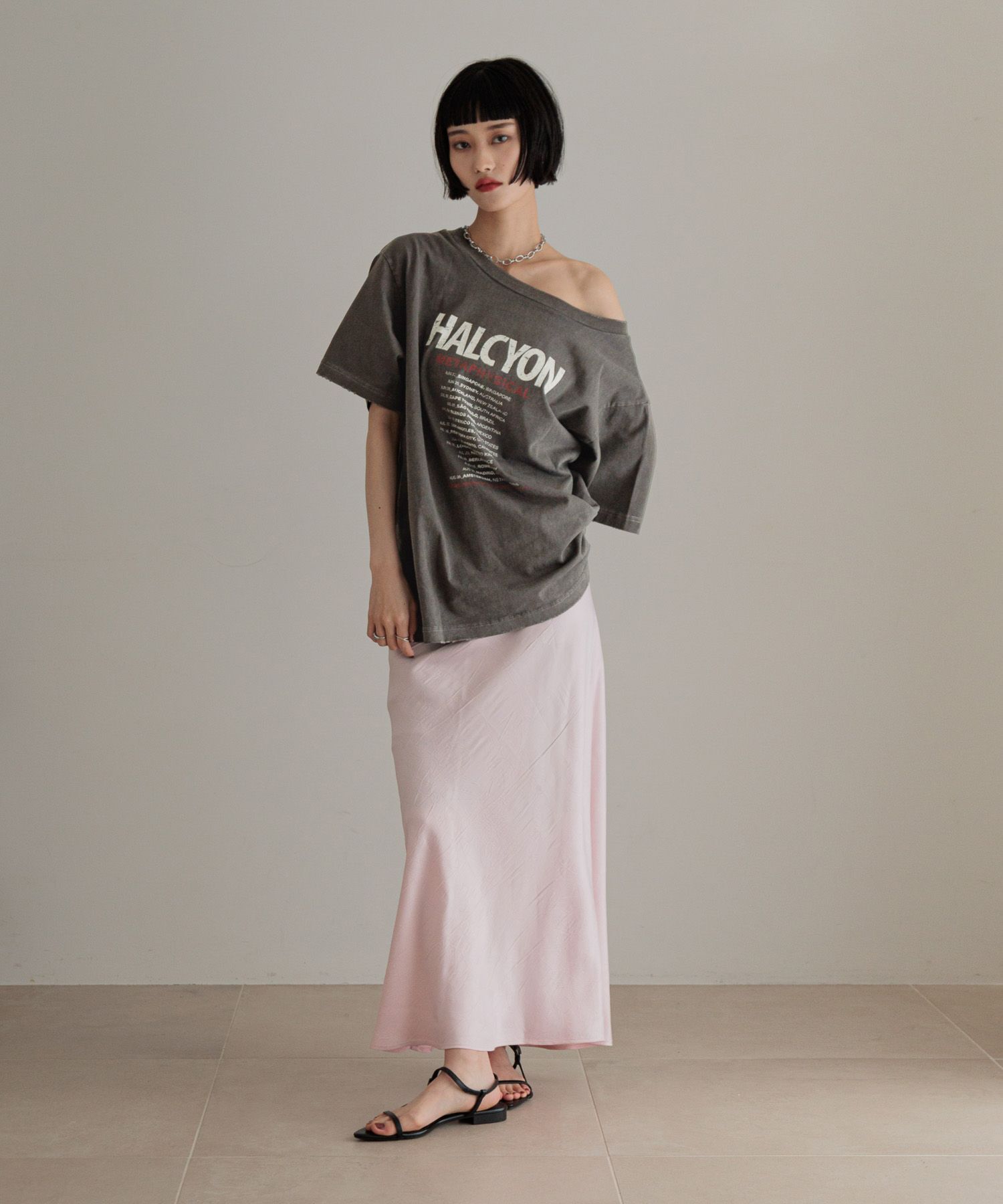 LOWRYS FARM「【前後着用可能】２ＷＡＹロゴＴＥＥ」|Tシャツ・カットソー|