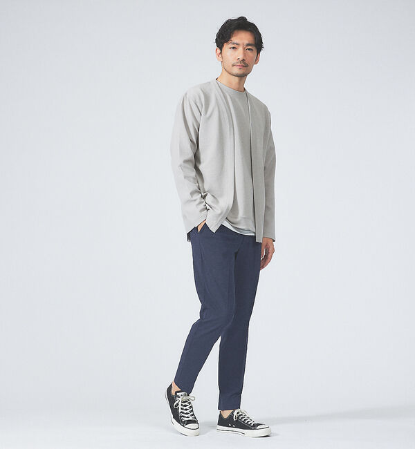 ABAHOUSE「【セットアップ対応/接触冷感】ハイブリット リラックス スラックス」|スラックス|