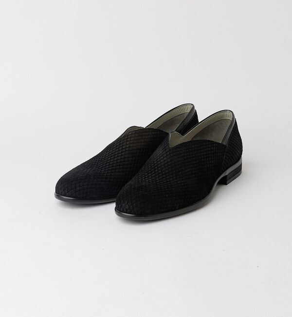 alfredoBANNISTER「【26S/S】Vカット レザー スリッポン シューズ」|スニーカー|ブラック系その他1