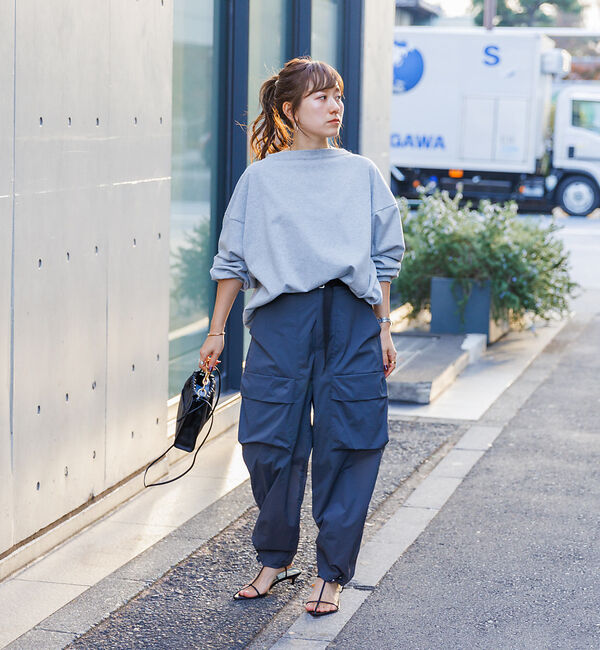 Rouge vif「撥水ナイロンライトジョグパンツ」|カーゴ|