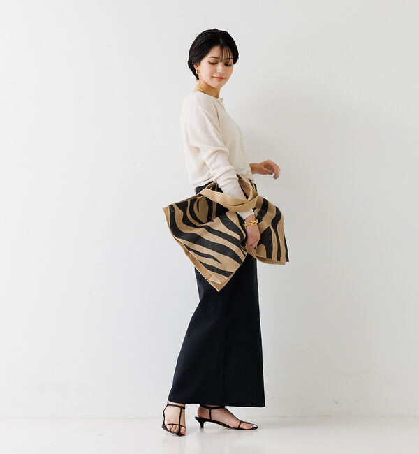 Rouge vif「【Maison Bengal/メゾンベンガル】ゼブラ柄ジュートバッグ」|トートバッグ|