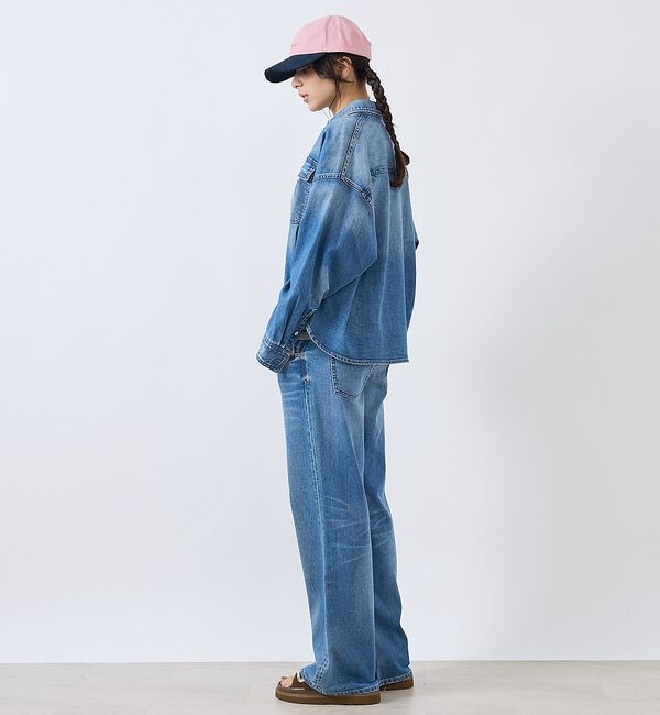 Rouge vif「【Healthy denim / ヘルシーデニム】Almond/デニムシャツ/【」|ブルゾン・スタジャン|