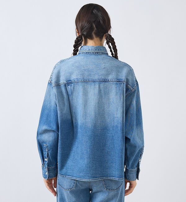 Rouge vif「【Healthy denim / ヘルシーデニム】Almond/デニムシャツ/【」|ブルゾン・スタジャン|