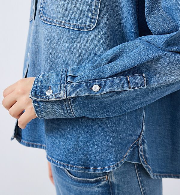 Rouge vif「【Healthy denim / ヘルシーデニム】Almond/デニムシャツ/【」|ブルゾン・スタジャン|