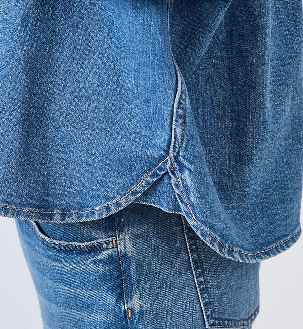 Rouge vif「【Healthy denim / ヘルシーデニム】Almond/デニムシャツ/【」|ブルゾン・スタジャン|