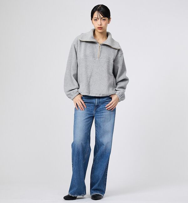 Rouge vif「【MICA&DEAL/マイカアンドディール】フリース ジップ プルオーバー/長袖」|スウェット・ジャージ|