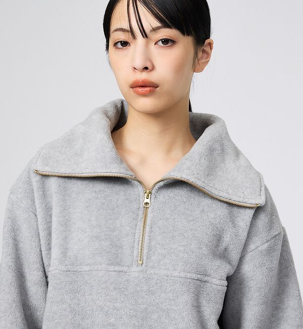 Rouge vif「【MICA&DEAL/マイカアンドディール】フリース ジップ プルオーバー/長袖」|スウェット・ジャージ|