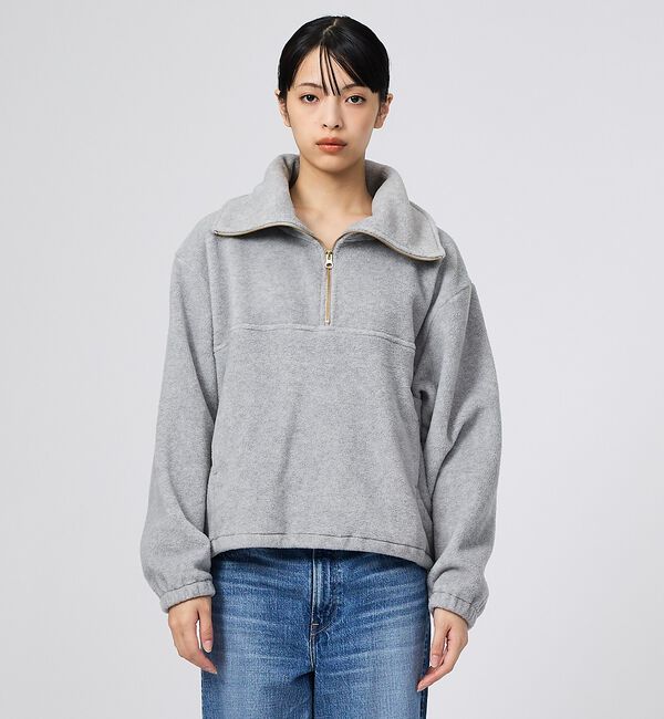 Rouge vif「【MICA&DEAL/マイカアンドディール】フリース ジップ プルオーバー/長袖」|スウェット・ジャージ|