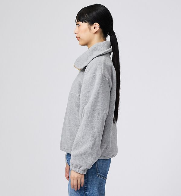 Rouge vif「【MICA&DEAL/マイカアンドディール】フリース ジップ プルオーバー/長袖」|スウェット・ジャージ|